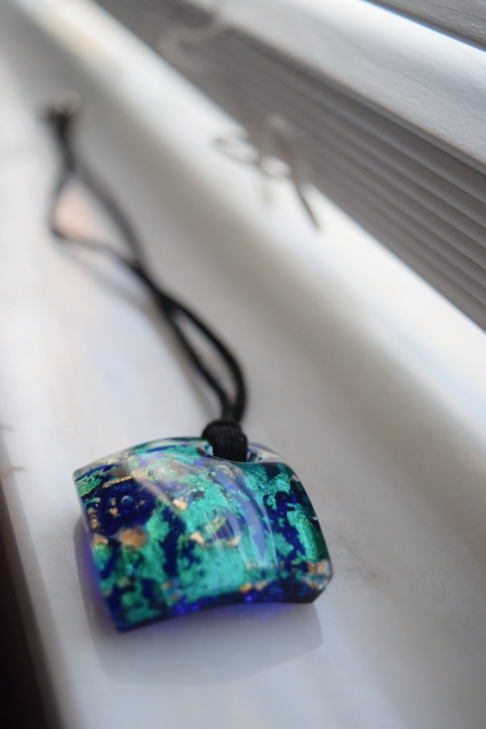 Moran glass necklace